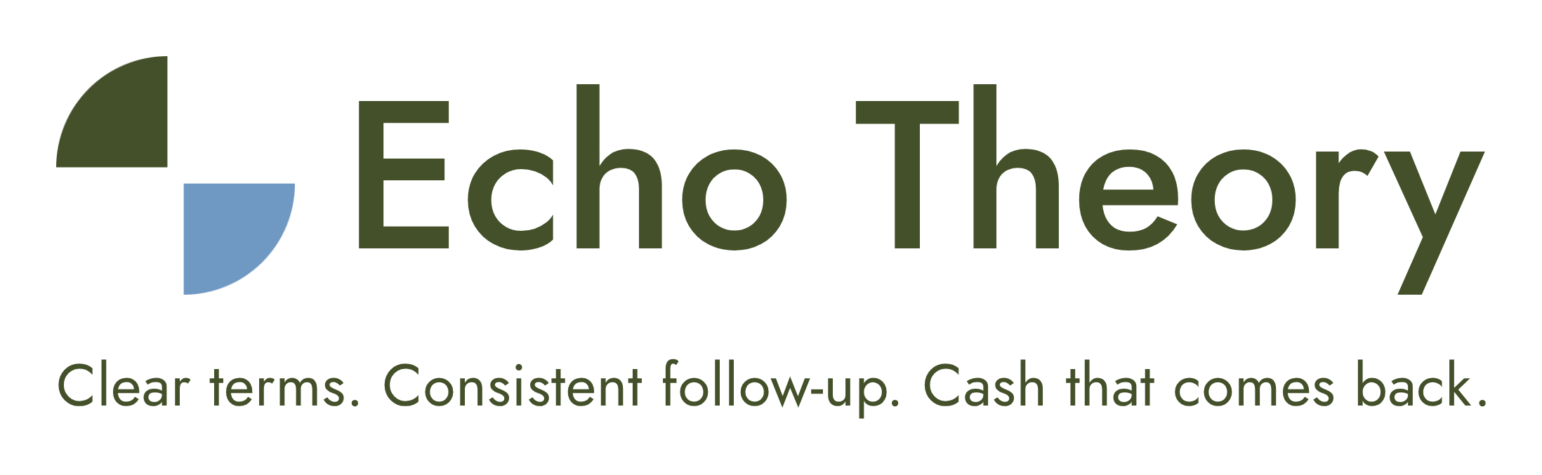 Echo Theory. Clear terms. Consistent follow-up. Cash that comes back.